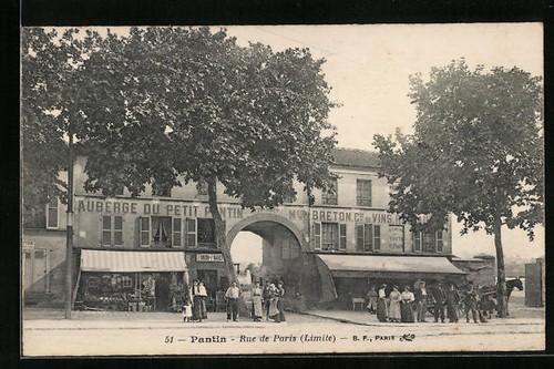 Cpa pantin rue paris - cpa, de
