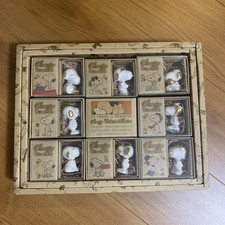 Snoopy m109 ceramic miniature rare 8-piece set