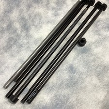 Ikea Racka Black Metal Curtain Rod 002.171.65 Adjustable 28-47" Lot of Pieces
