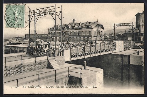Cpa tréport le pont - le, tréport,