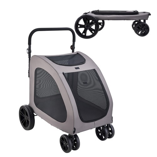Pet stroller wheels dog - stroller, 4-wheels