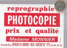 C35 Computer. Office automation. MADAME MONNIER Saint Jouan des Guerets. Vintage