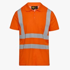 Diadora Utility Polo Manica Corto Mc Hv Iso 20471 Orange Fluo 176234 97035