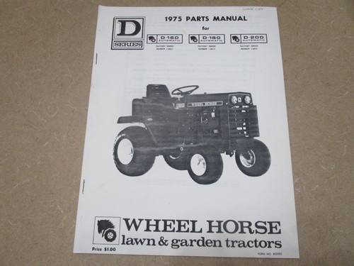 Wheel horse d160 d180 d200 - d160,