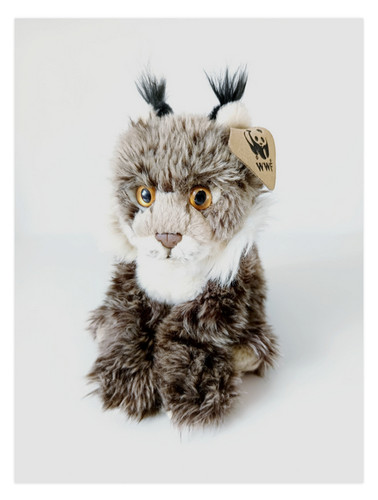 Peluche doudou réaliste - réaliste, lynx