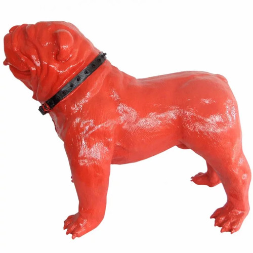 Statue résine chien - en,