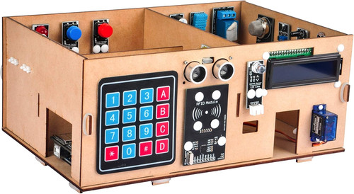 Iot wooden house learner kit - wooden,