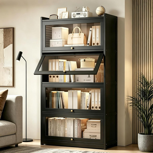 Stylish bamboo bookcase - 55",