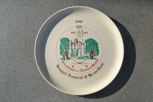 Assiette tir arc bouquet - assiette,