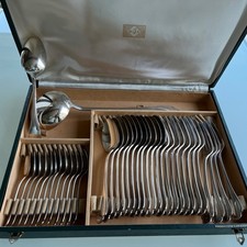 Ménagère Christofle/Alfénide - Modèle « Pompadour » 37 Pièces