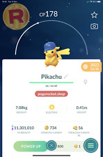 Pikachu TCG Hat Cap Costume Non-Shiny Go Reg or 1M