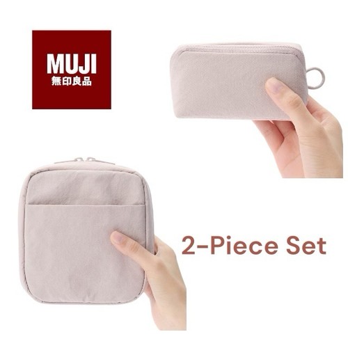 Muji wrinkled nylon - muji, pouch