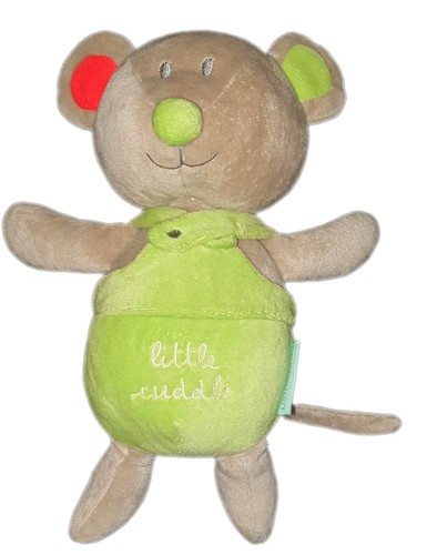 Peluche doudou souris beige - peluche,
