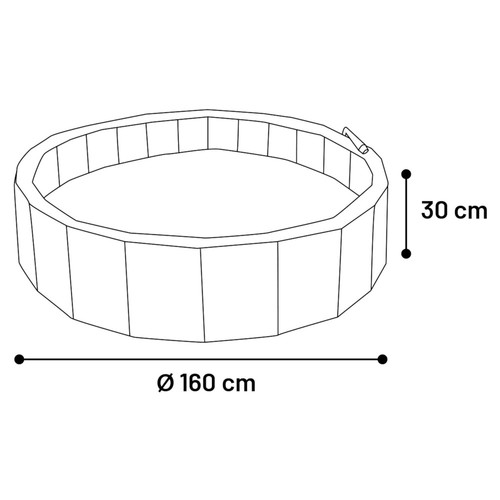 Piscine avec jet eau 160 - avec,