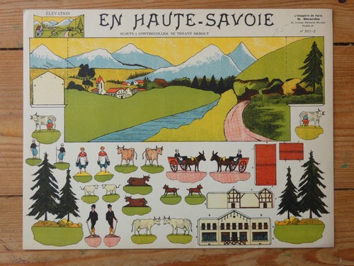 Haute savoie cutting paper - in,