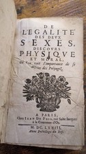 Livre ancien - De L'égalité