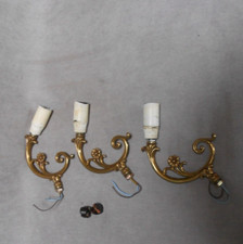 Lot de 3 Branches Bronze Laiton pour Appliques ou Lustres