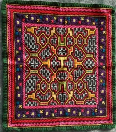 Broderie shipibo ayahuasca - broderie,