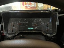 97-01 JEEP CHEROKEE XJ POLICE GAUGE CLUSTER , certified 120mph 