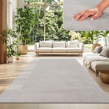 Tapis Poil Ras Tapis De Salon Monochrome Design Moderne Lavable