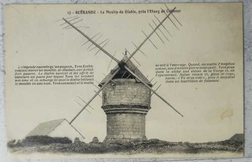 Cpa guérande moulin - guérande, du