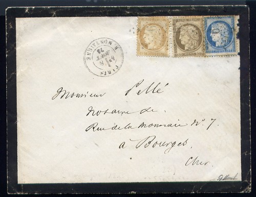 Rare lettre paris pour - rare,