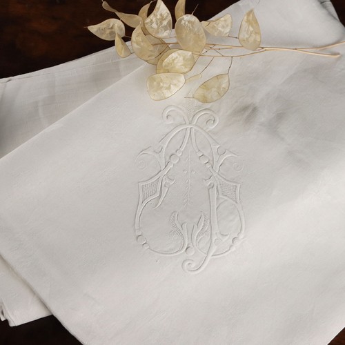 Nappe ancienne lin - ancienne,