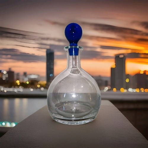 Carafe vintage verre soufflé - carafe,