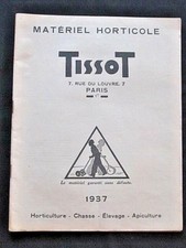 Tissot 1937 Horticultural Equipment Catalogue Hunting Breeding Beekeeping Vintage