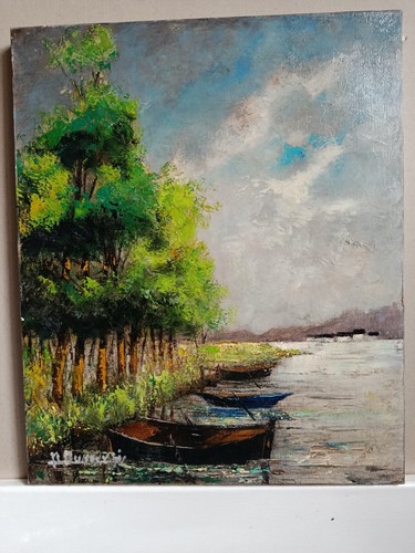 Tableau ancien huile les - ancien, 'les
