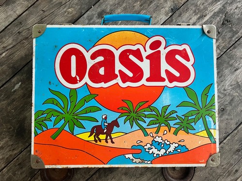 Ancienne valise tal oasis - métal,