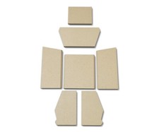 Habillage de foyer pour poêles à cheminée Milano de Skantherm plaques kit