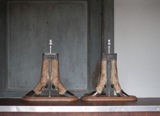 Pair of deer leg lamp with