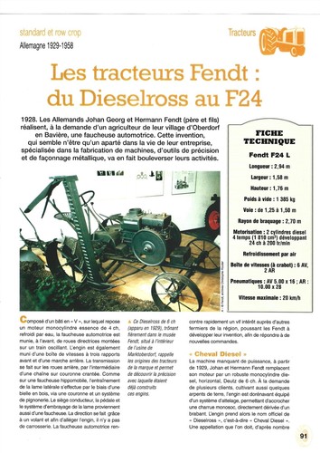 Tracteur fendt dieselross - du,