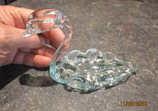 Joli Cygne en Verre Travail