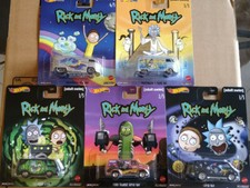 Hot Wheels Premium  Rick & Morty Volkswagen Dodge Ford  Lot 5  (NG110-113)