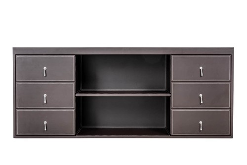 Classeur bureau cuir - , buffet