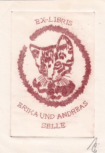 Exlibris livre art - livre, radierung