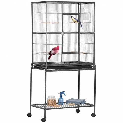Pawhut volière 77x47x163cm - volière,