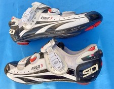 SiDi Ergo 3 Carbon 43 EU / US 9 Mens road shoe 3-bolt Italy white /black