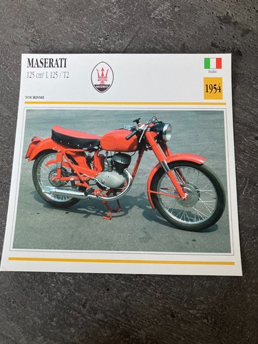 Carte fiche moto collection - carte,
