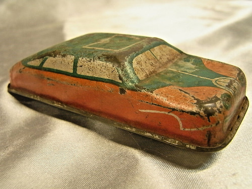 Old sheet metal car - old,