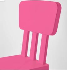 IKEA MAMMUT Children's Chair, Indoor/Outdoor Pink used good condition .