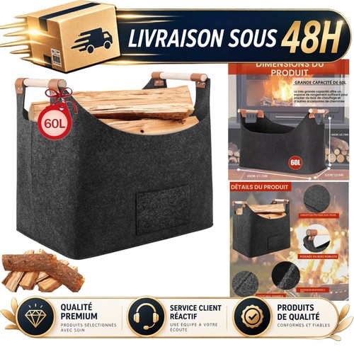 Panier bûches feutre - à,