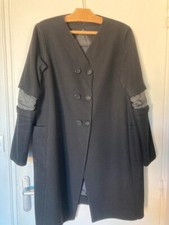 Superbe manteau noir T40 laine