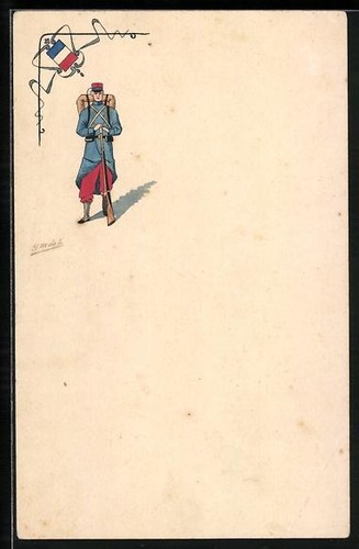 Cpa französischer soldat der - cpa,