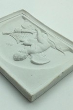 Bertel Thorvaldsen : Royal Copenhagen Porcelaine Biscuit Plaque " Cupid Travaux