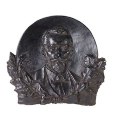 Plaque Ancienne en Plâtre