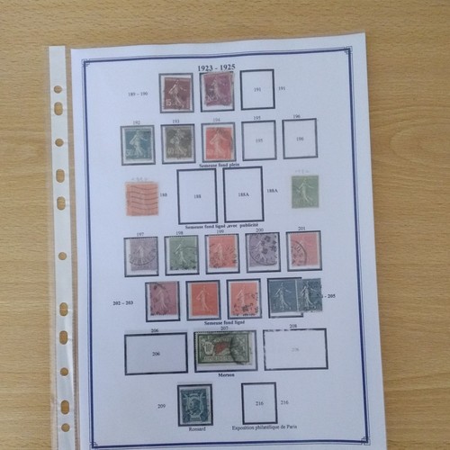 Timbres france oblitérés - timbres, sur
