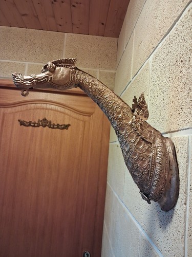 Bronze phoenix tempelglocke - bronze,